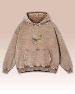 Bluza oversize z kapturem <br>To Bee or not To Bee <br>Haft, Efekt sprania